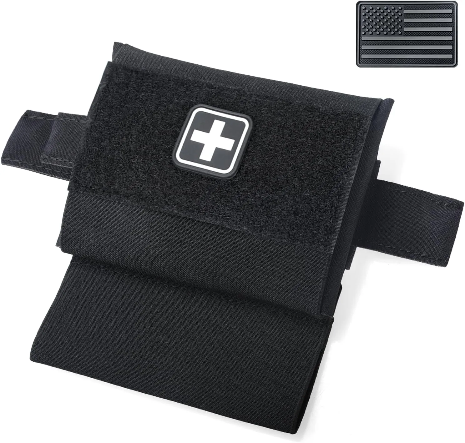 Molle IFAK Micro Trauma Pouch, Tactical First Aid Belt IFAK Bag Medical EMT Emergency Survival Med Pouch Small EDC Portable Pack with Tourniquet Hammock for Duty Belt Vest Hunting