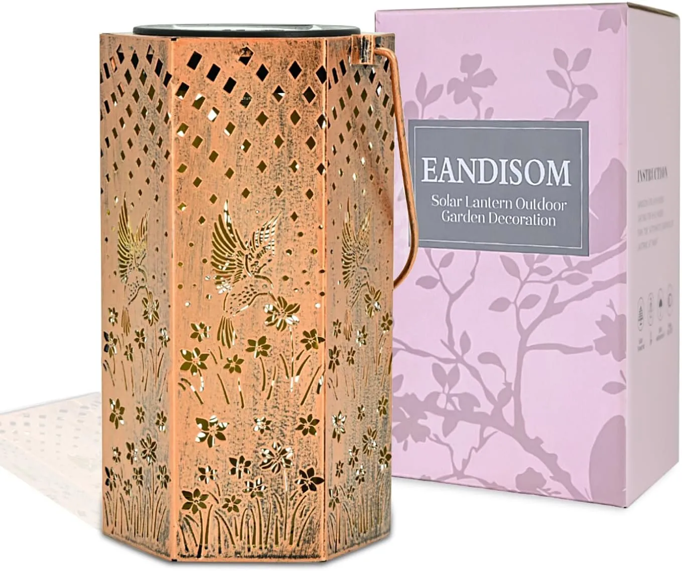 Mothers Day Gifts Hummingbird Solar Lights Outdoor - Birthday Gifts for Women, Men, Mom, Solar Lanterns Outdoor Waterproof Hanging Garden Decor for Outside, Patio, Outdoor, Yard, Lawn, Balcony