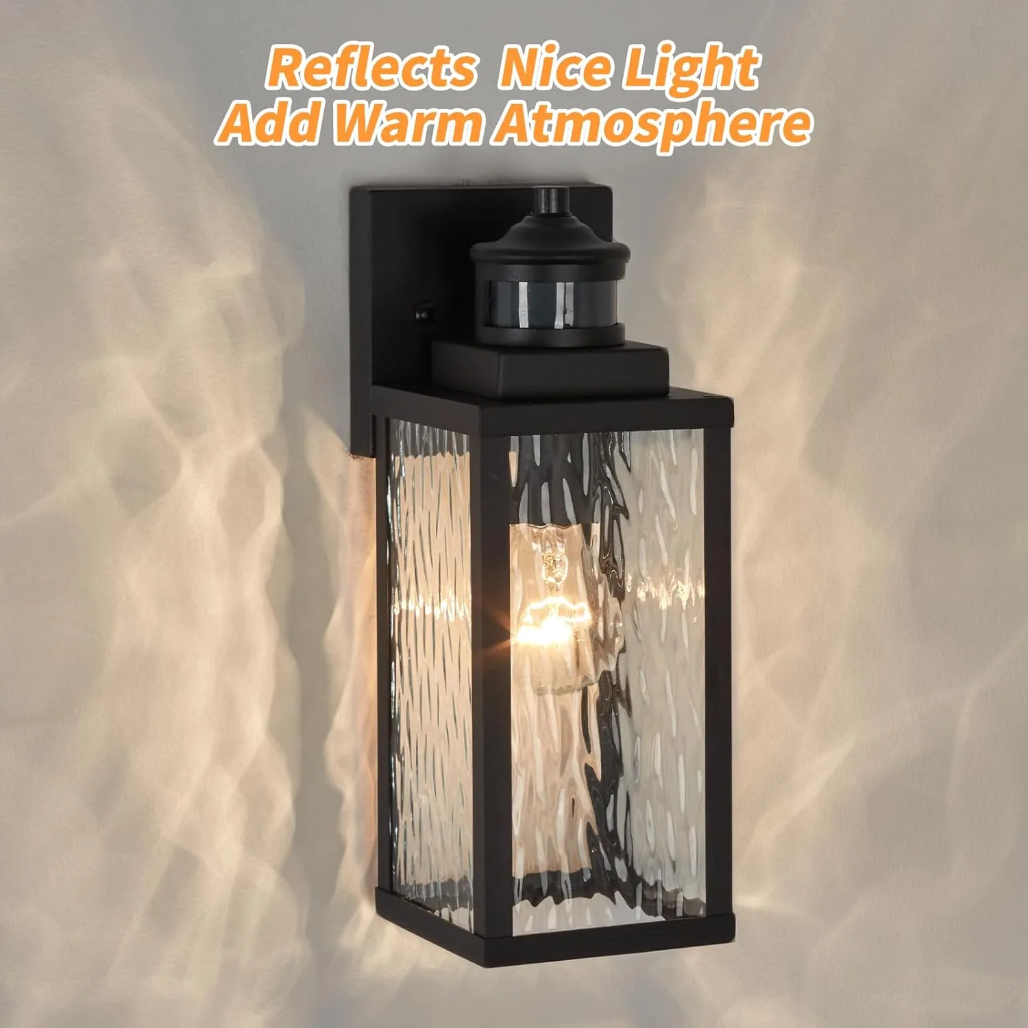 Motion Sensor Outdoor Wall Lights,Updated Dusk to Dawn Outdoor Lighting, Exterior Light Fixtures Wall Mount,Waterproof Porch Light Outside Lights for House