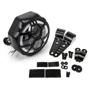Motorcycle 5.75inch LED Headlight E-bike High Low Beam For Honda Yamaha Suzuki Custom Refit 5.75" Snowmobile Headlamp Cafe Racer