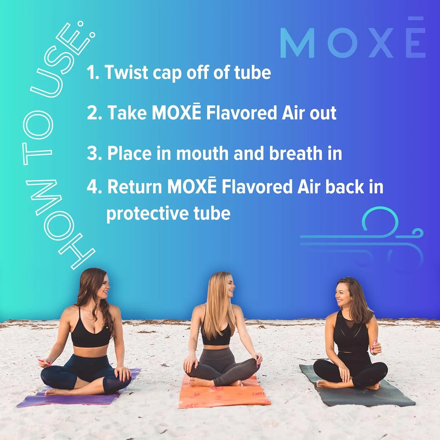 MOXE Natural Wintermint Air Inhaler | Non Electric Long-Lasting Flavored Air Refreshing Support | Oral Fixation Wintergreen & Menthol Essential Oils, Craving Relief