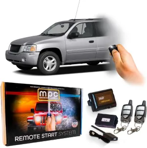 MPC Complete 1-Button Extended Range Remote Start Kit Compatible with GMC Envoy 2002-2008 - Prewired - Firmware Preloaded