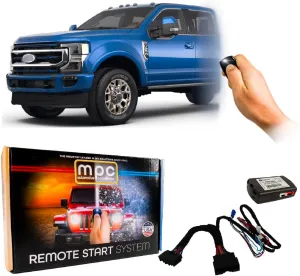 MPC Plug N Play Remote Starter Compatible with 2020-2022 Ford F-250 Super Duty |Gas| |Key to Start| |NO HONK-Lock-Unlock-Lock| with T-Harness OEM Key Fob Activated