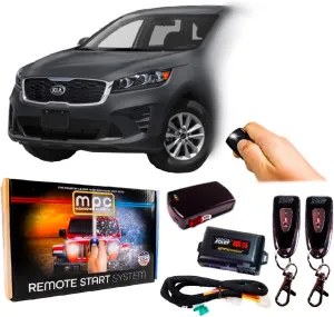 MPC Remote Start Kit Compatible with Kia Sorento 2016-2020 | Gas | Semi Plug-n-Play with T-Harness | Includes (2) 1-Button Remotes - Up to 1,500 ft Range | Premier USA Tech Support