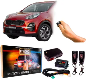 MPC Remote Start Kit Compatible with Kia Sportage 2019 | Gas | Semi Plug-n-Play with T-Harness | Includes (2) 1-Button Remotes - Up to 1,500 ft Range | Premier USA Tech Support