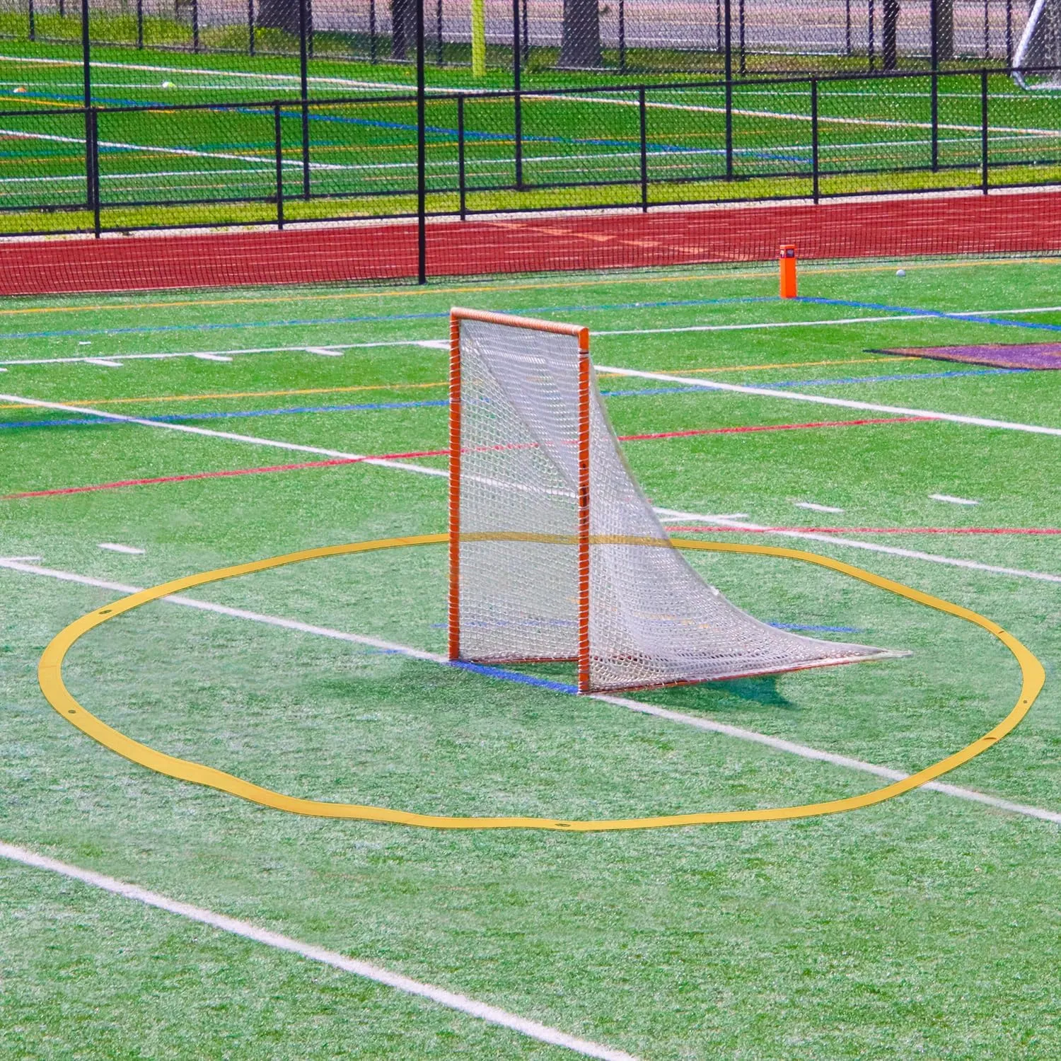 MR Portable Lacrosse Crease 18’, Men's Regulation Size Portable Lacrosse Crease, Official Size Portable Crease for Lacrosse with Carry Bag Included