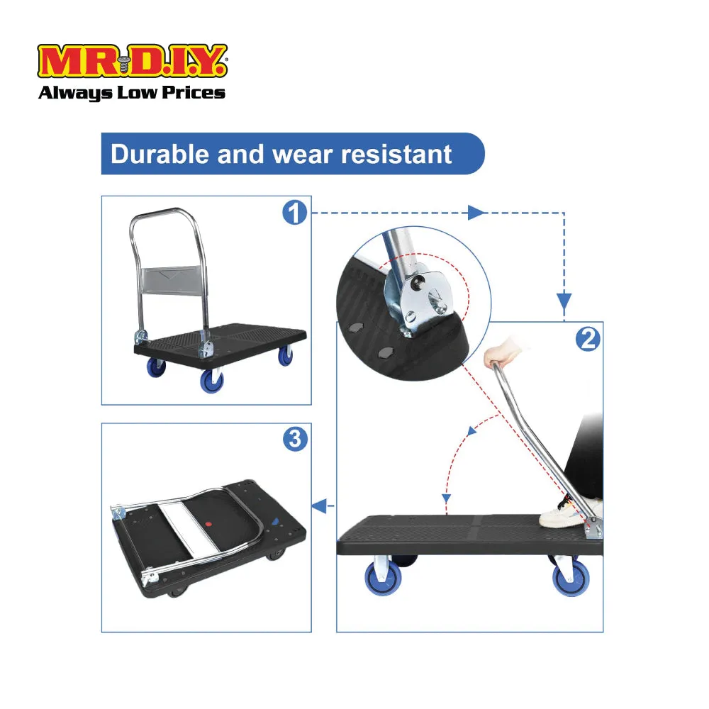 (MR.DIY) Multi-Use Foldable PVC Hand Truck Trolley (150kg)