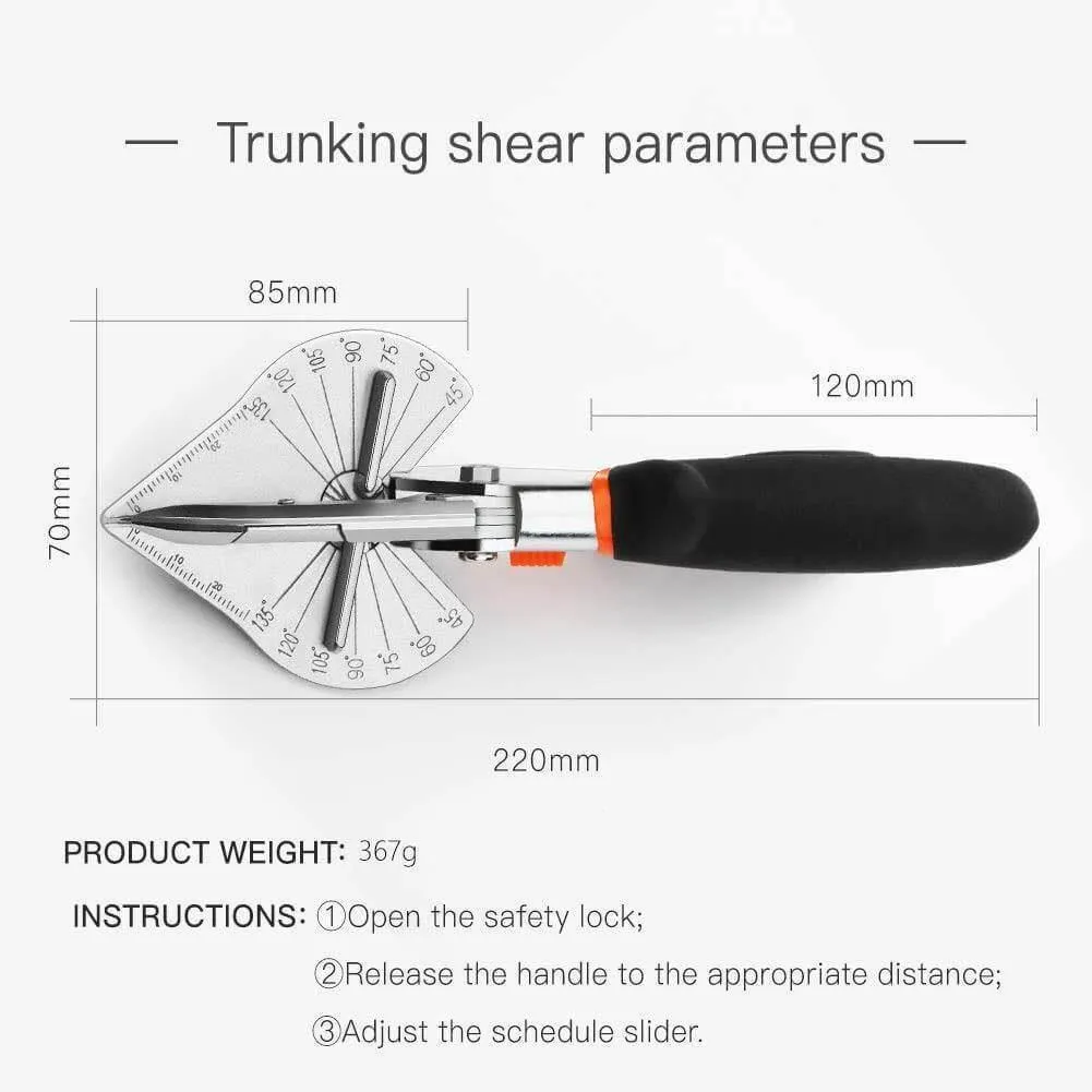 Multi-Angle Wood Pipe Scissor Cutter Tool - Multifunctional Cutting Tool