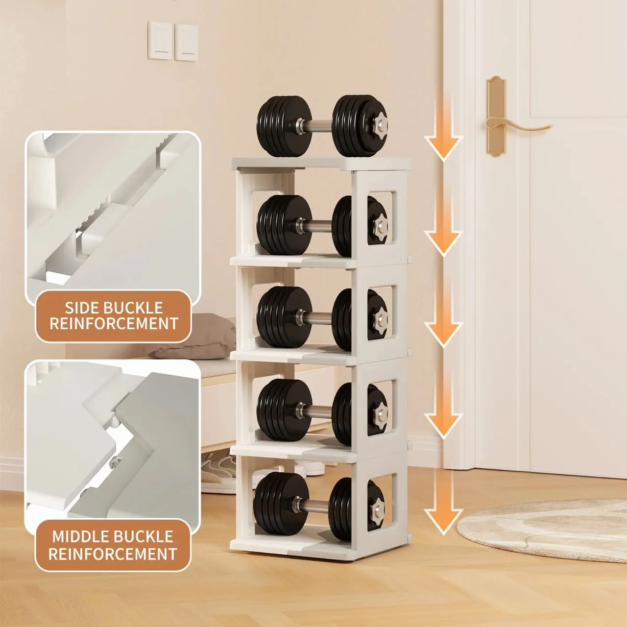 Multi-layer Foldable Shoe Rack Shelf, Portable Shoe Organizer For Home, Office