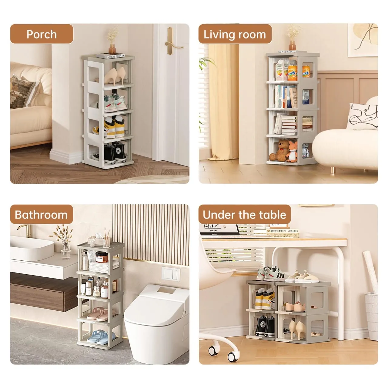 Multi-layer Foldable Shoe Rack Shelf, Portable Shoe Organizer For Home, Office