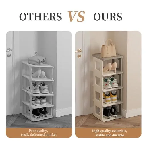 Multi-layer Foldable Shoe Rack Shelf, Portable Shoe Organizer For Home, Office