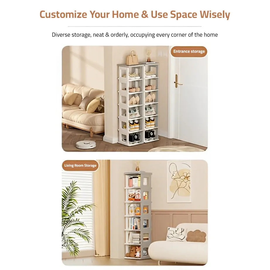 Multi-layer Foldable Shoe Rack Shelf, Portable Shoe Organizer For Home, Office