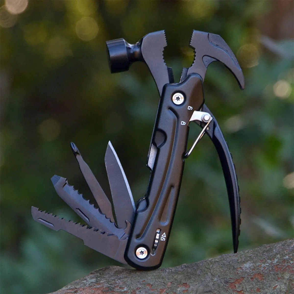 Multi-purpose Crate Hammer Nail Lifting Life-saving Pliers Tool Outdoor Camping