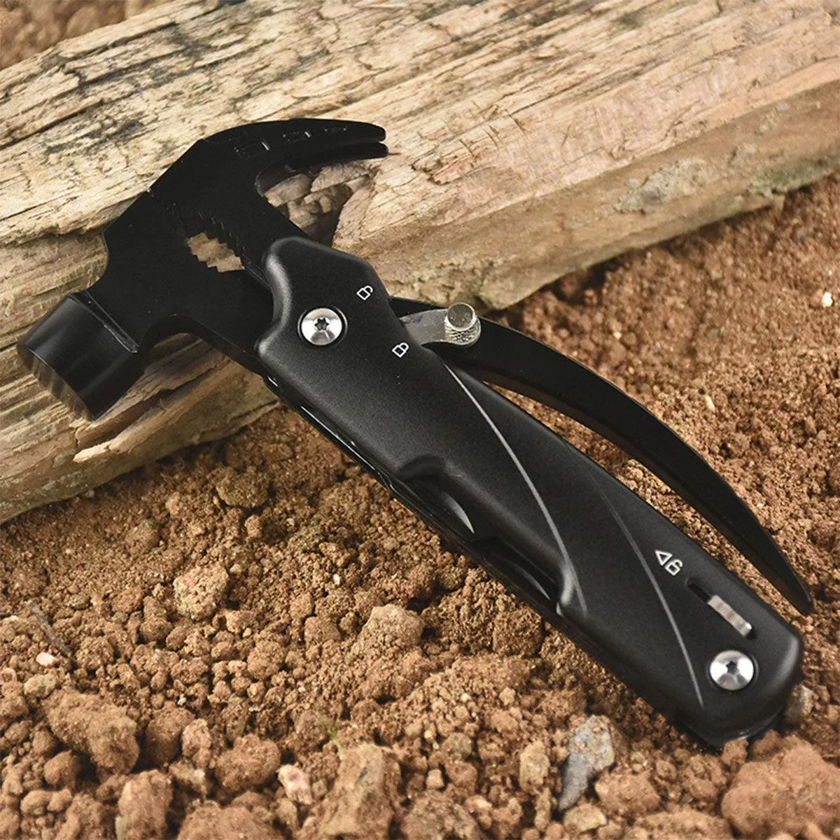 Multi-purpose Crate Hammer Nail Lifting Life-saving Pliers Tool Outdoor Camping