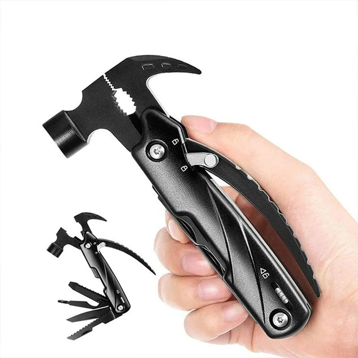 Multi-purpose Crate Hammer Nail Lifting Life-saving Pliers Tool Outdoor Camping