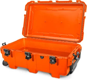 Nanuk 962 Survival Gear Storage Case w/Wheels-for Preppers, Survivalist, First Aid and Emergencies - Waterproof, Dustproof, and Impact Resistant-Empty (Orange)
