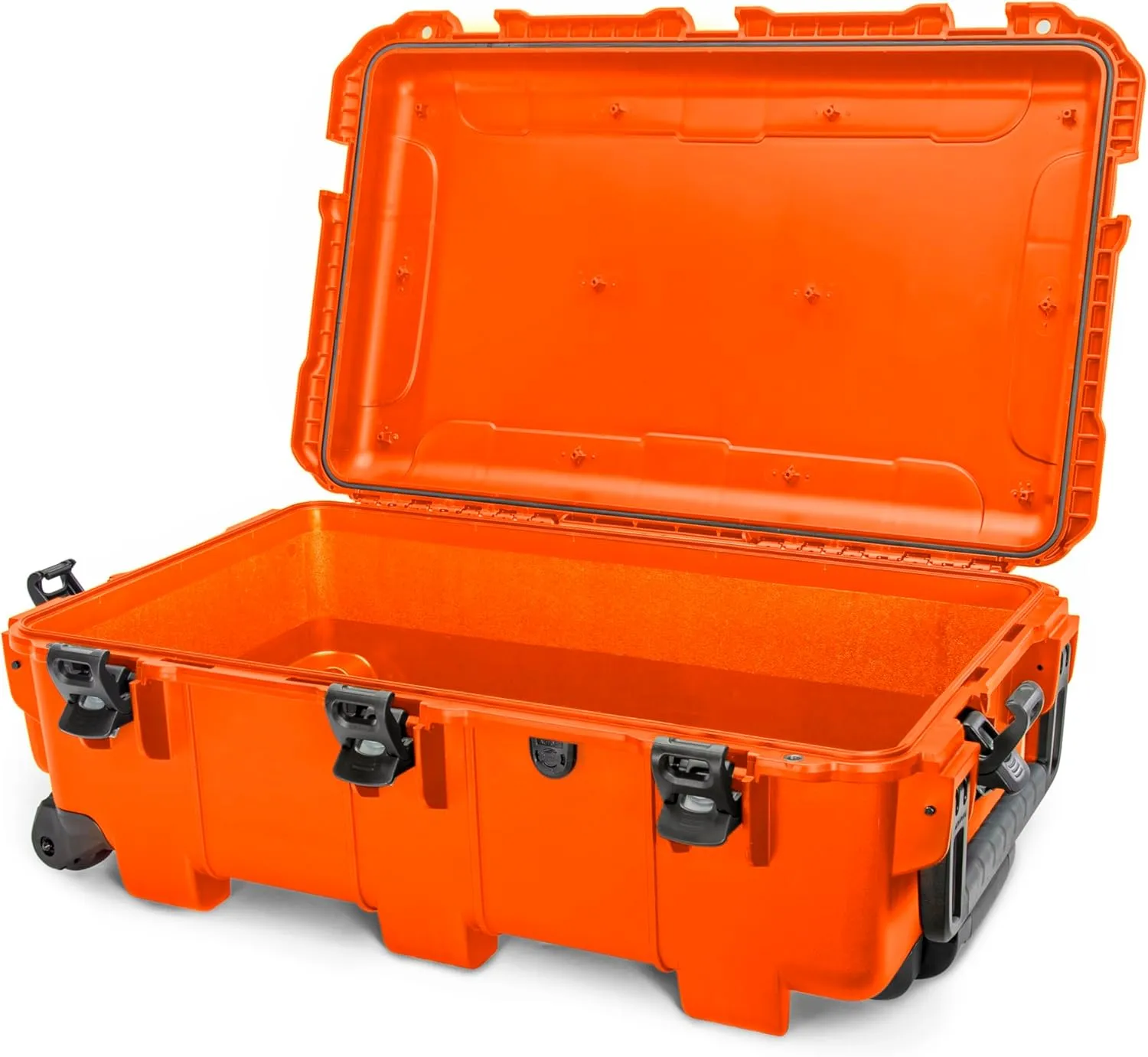 Nanuk 962 Survival Gear Storage Case w/Wheels-for Preppers, Survivalist, First Aid and Emergencies - Waterproof, Dustproof, and Impact Resistant-Empty (Orange)