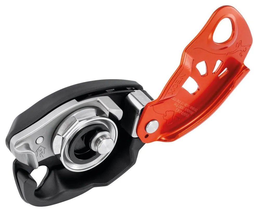 Neox Belay Pack - orange, belay device and safebiner