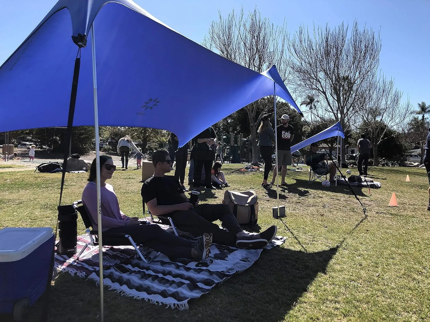 Neso Sidelines Grande : Versatile Sports Sun Shelter, Patented Corners & Poles, 100% Recycled Stakes