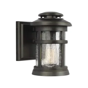 Newport 1 Light Wall Lantern | Antique Bronze