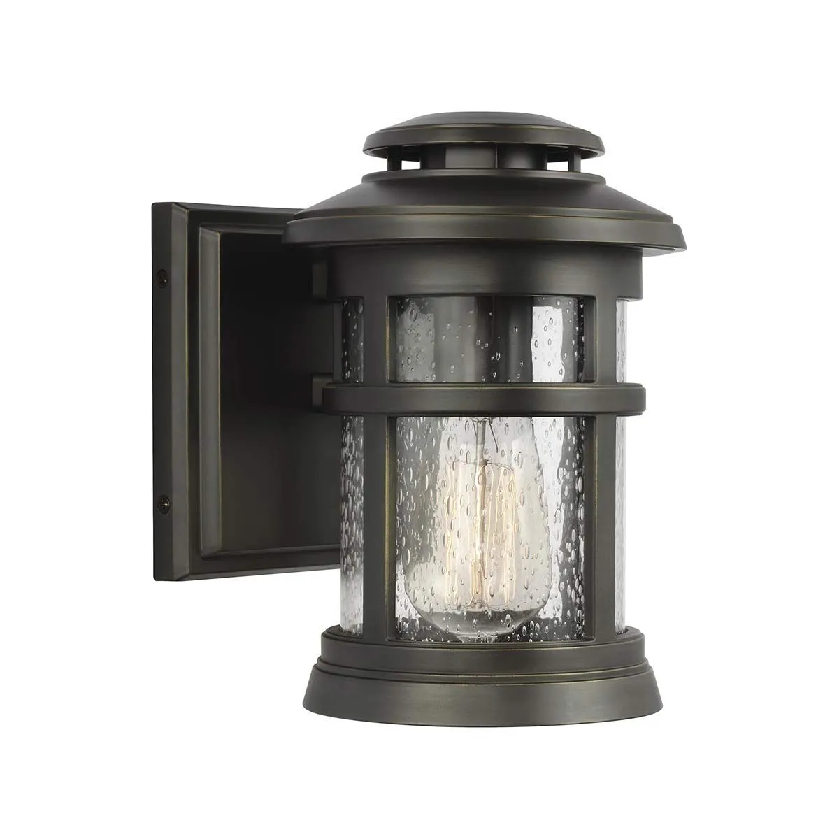 Newport 1 Light Wall Lantern | Antique Bronze