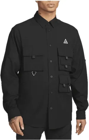 Nike ACG Dri-FIT UV Devastation Trail Men's Top (Black/Summit White, DN3936-010) Size Large