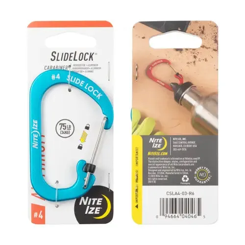 NITE IZE Slidelock® #4 Aluminium Carabiner