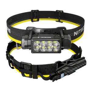Nitecore HC65 UHE Headlamp with Carbon 6K Runtime Extender Kit