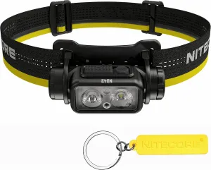 Nitecore NU43 1400 Lumen Lightweight Headlamp 3400mAh Battery USB-C Rechargeable Headlight Tag