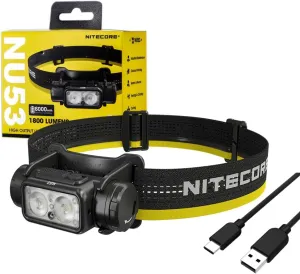 Nitecore NU53 High Output Lightweight Industrial Headlamp- 1,800 Lumens