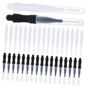 NOLITOY Brow Lamination Brush Caps 60pcs Mini Eyebrow Brush Set Essential Brow Tools for Travel