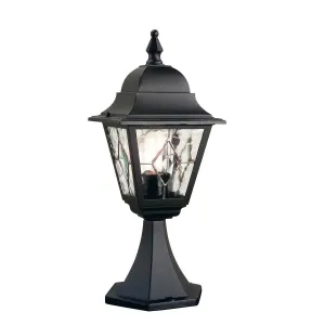 Norfolk 1 Light Pedestal Lantern  | Black