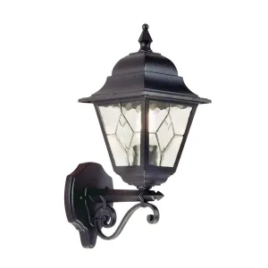 Norfolk 1 Light Up Wall Lantern  | Black