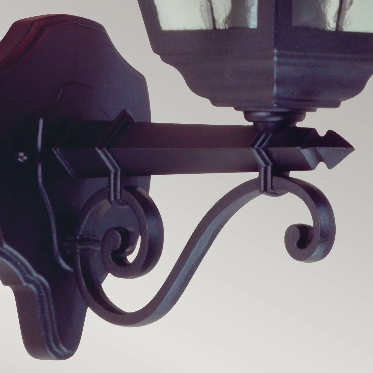 Norfolk 1 Light Up Wall Lantern  | Black
