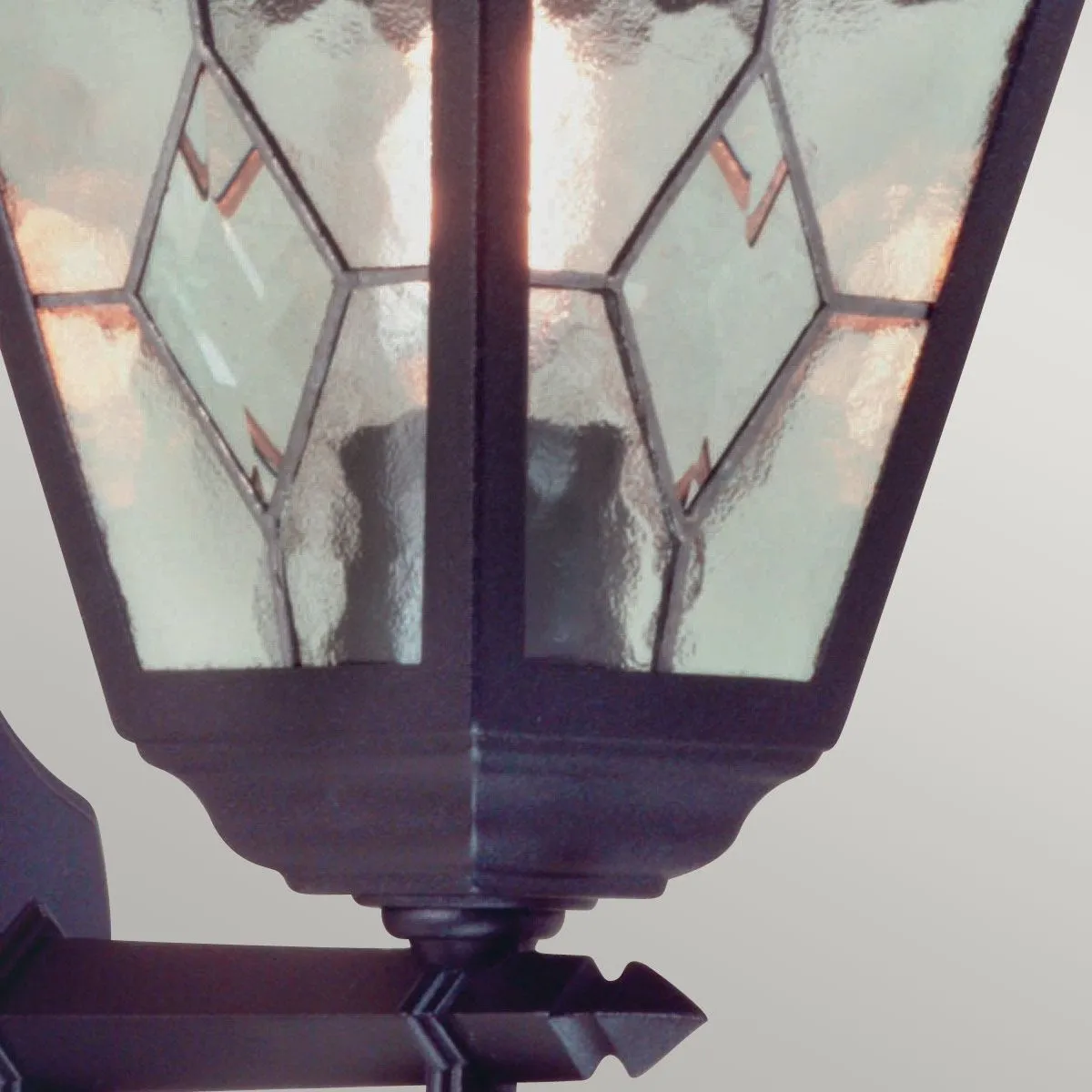 Norfolk 1 Light Up Wall Lantern  | Black