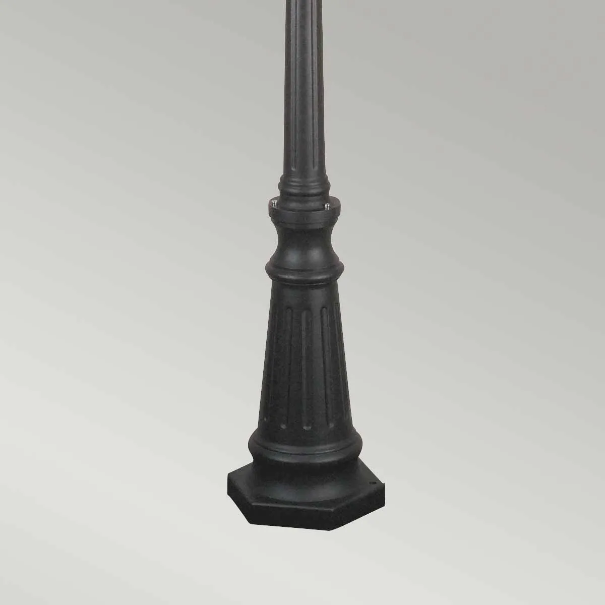 Norfolk 3 Light Lamp Post | Black
