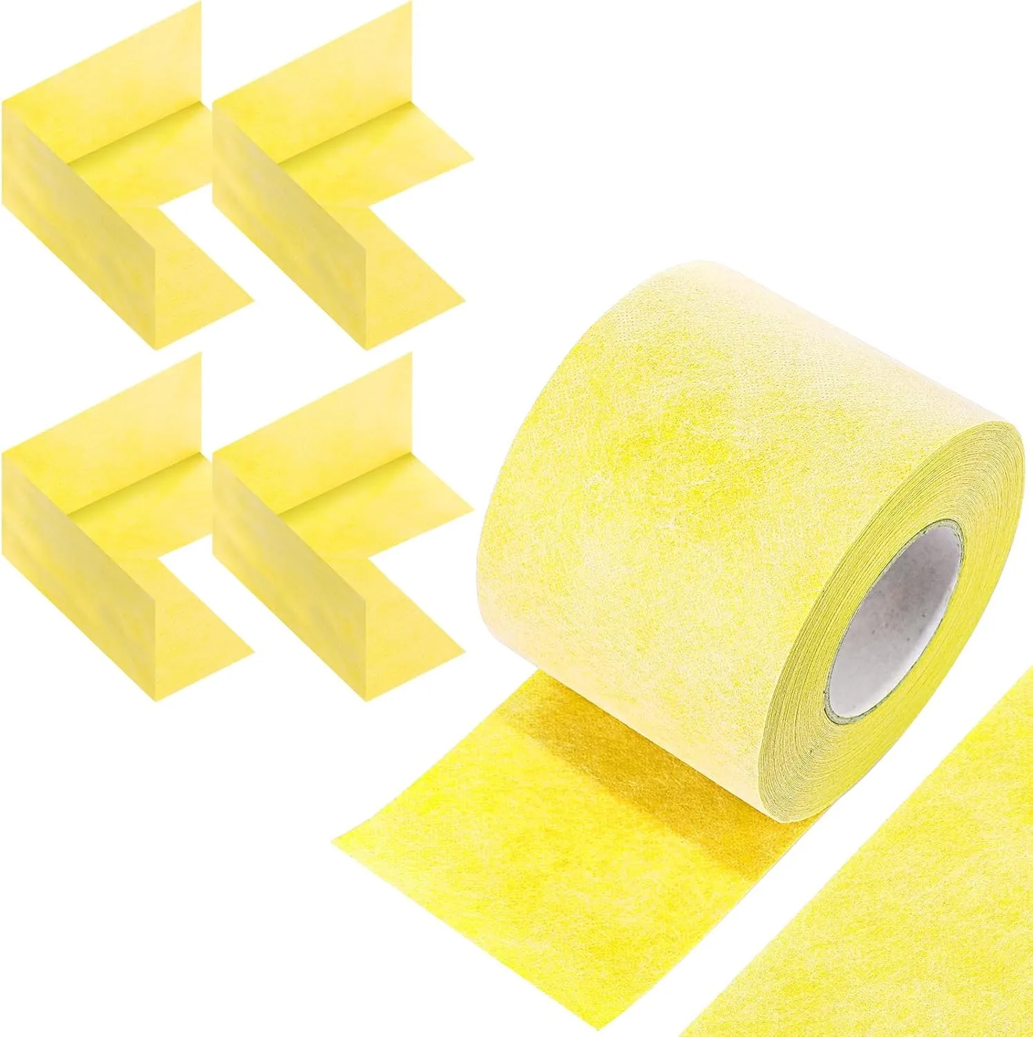 Nuanchu Waterproof Seal Kit for Shower Include 100ft Waterproofing Membrane Band Roll 4 Inside Preformed Seamless Corners for Shower Room Tiles Walls Bathroom Floors