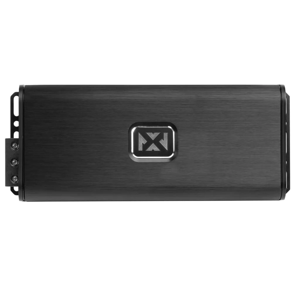NVX VADM5v2 1500W Peak (750W RMS) V-Series Micro Full-Range Class D Compact 5-Channel Car/Marine/Powersports Amplifier with Remote Bass Knob