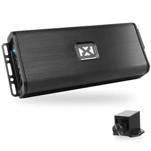 NVX VADM5v2 1500W Peak (750W RMS) V-Series Micro Full-Range Class D Compact 5-Channel Car/Marine/Powersports Amplifier with Remote Bass Knob