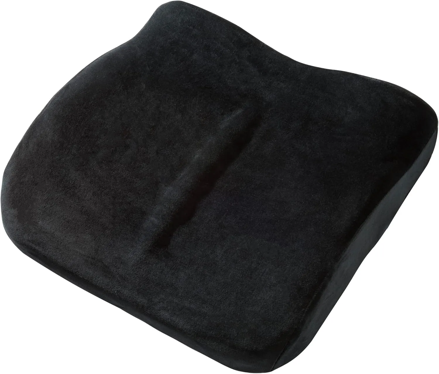 ObusForme Sit-Back Cushion – Seat Cushion and Posture Support, Contoured Ergonomic Design for Soothing Relief, Memory Foam Lumbar Support Pillow for Office Chairs and More