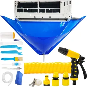 Oiktylr Mini Split Cleaning Bag Kit with 50FT Expansion Hose, Air Conditioner Cleaning Cover for Mini Split Air Conditioners (Large)