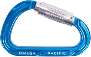 Omega Pacific Apollo Aluminum Carabiner - 3-Stage Auto-Lock Gate, High-Strength Climbing Equipment, Hot-Forged Construction, 24kN Safety Rating, Professional Grade for Arborists and Rescue Teams