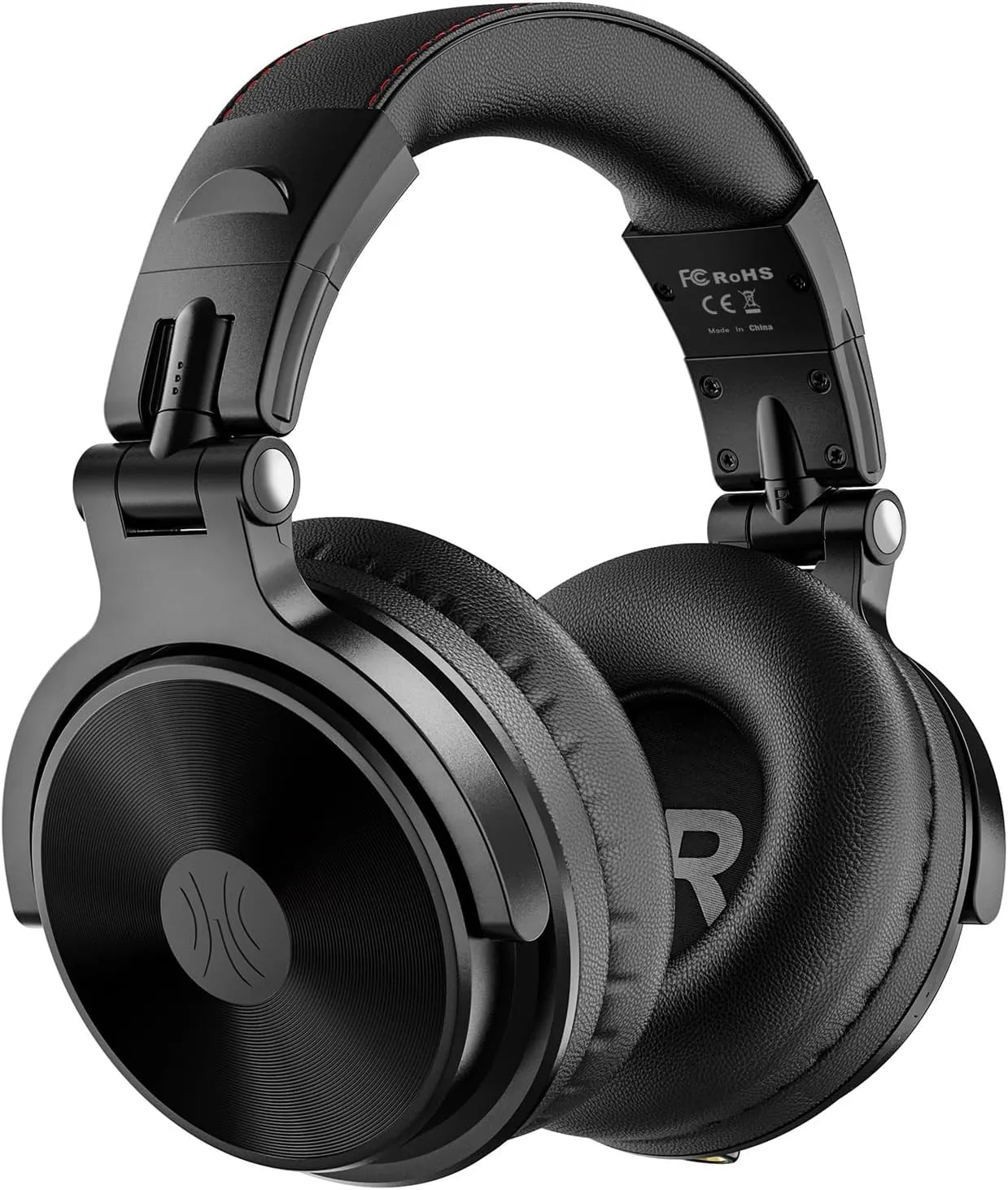 OneOdio Bluetooth Over Ear Headphones, 110 Hrs Wireless/Wired Stereo Sound Foldable Headsets with Deep Bass 50mm Neodymium Drivers for PC/Phone/Tablet - Studio Wireless Pro C, Black