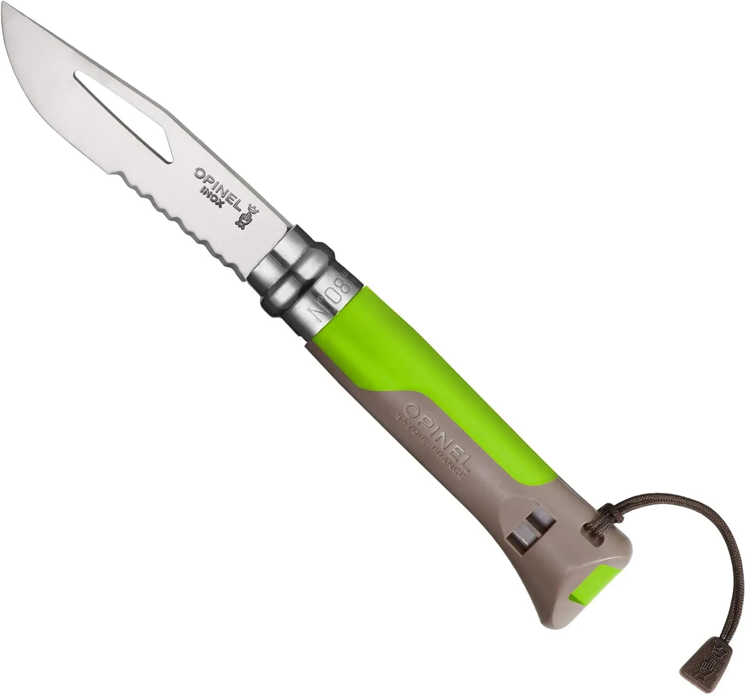 Opinel No.8 Outdoor - Stainless Steel Knife and Survival Tool