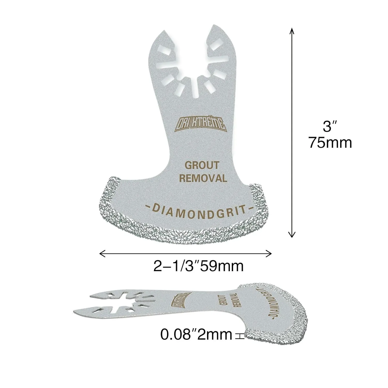Oscillating Multi Tool Swing Diamond Blades, Diamond Oscillating Tool Blade, Mortar Cutting Saw Blades for Grout Removal, 8-Pack
