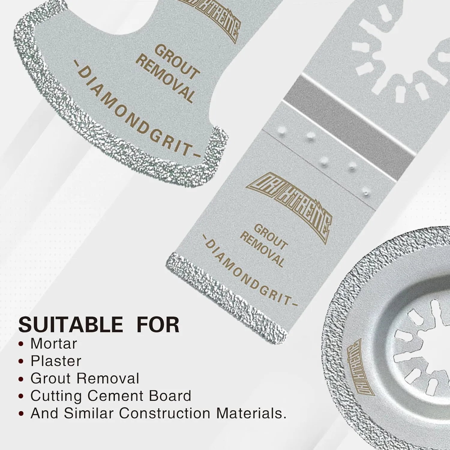 Oscillating Multi Tool Swing Diamond Blades, Diamond Oscillating Tool Blade, Mortar Cutting Saw Blades for Grout Removal, 8-Pack