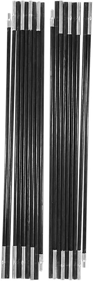 OUKENS Camping Tents and Accessories Replacement Tent Pole Kit, 4.9m Fiberglass Camping Tent Pole Bars Outdoor Support