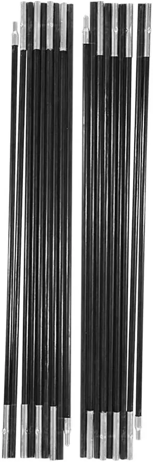 OUKENS Camping Tents and Accessories Replacement Tent Pole Kit, 4.9m Fiberglass Camping Tent Pole Bars Outdoor Support