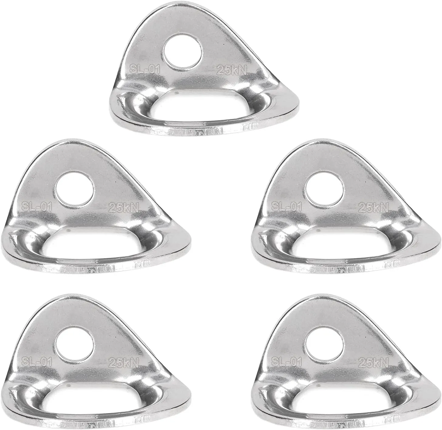OUKENS Climbing Hanger, Climbing Anchor 316 Stainless Steel Climbing Hanger, Bolting Hanger Rock Climbing Anchor Climbing Bolting Hanger for Rappelling Aerial Work