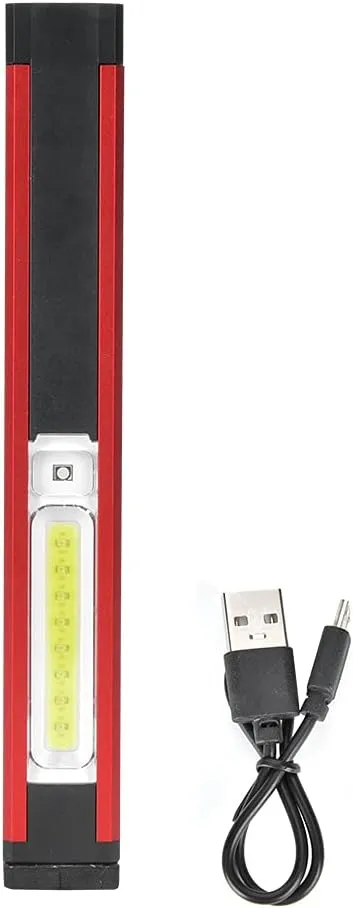 OUKENS USB Charging Working Light, Car Maintenance Outdoor Lighting, Camping Magnetic Emergency LED Tent Lamp,Portable LED Work Light Camping Lantern (WL03 Long Style (with Pen Clip))